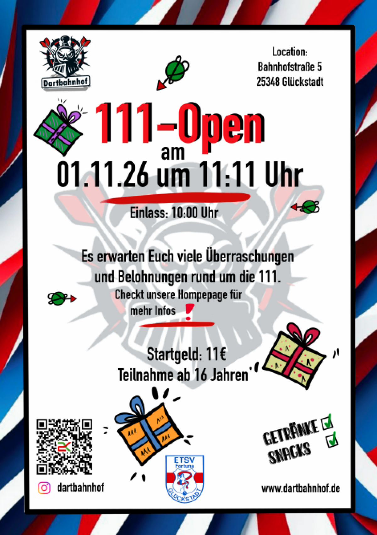 111 Open im  Dartbahnhof